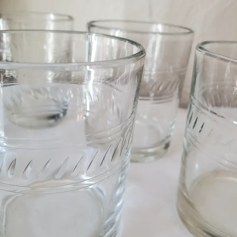 Set of 6 Italian Glass Tumblers