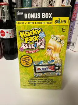 2008 Topps Bonus Box Wacky Pack Flash Back 2 Stickers/Cards Unopened/Sealed