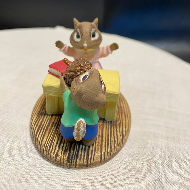 1990 Tender Touches Teacher and Student Chipmunk Figurine