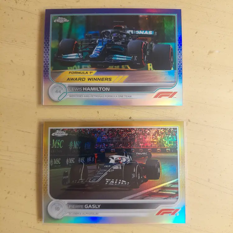 Lot of 35 Formula 1 cards. 2 #'d, parallels, inserts, +. Letters F G H I.