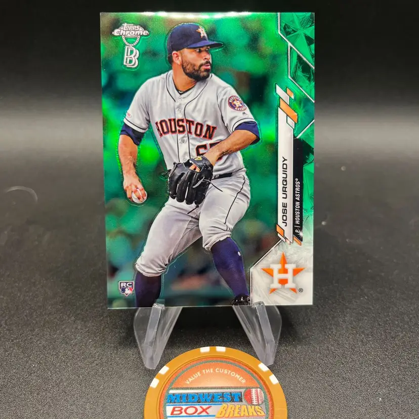Jose Urquidy #/99 Topps Chrome Ben Baller Houston Astros