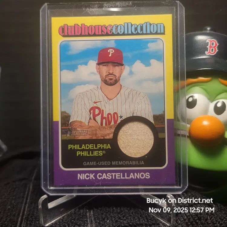 2024 Toppe Heritage Relic - Nick Castellanos Philadelphia Philles