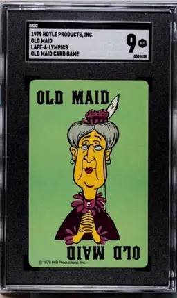 RARE Old Maid - 1979 Hoyle Hanna Barbera Old Maid -Laff-A-Lympics- SGC 9 -