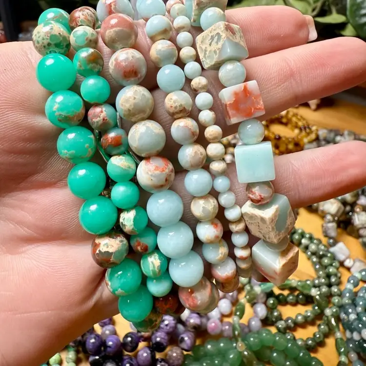 A- JumanjiThang Friendship Bracelet//Snake Skin Jasper 1.0 & 2.0