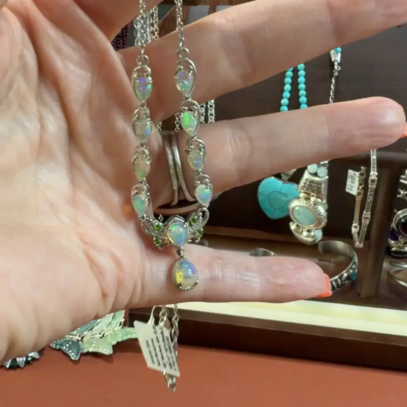 Ethiopian Opal 17” Necklace With Extension