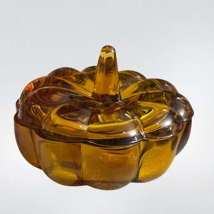 Amber Glass Pumpkin