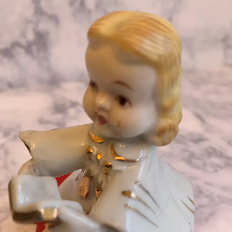 Vintage Blume Accents Japan Ceramic Choir Girl 1950's Approx 3.25"X 4"