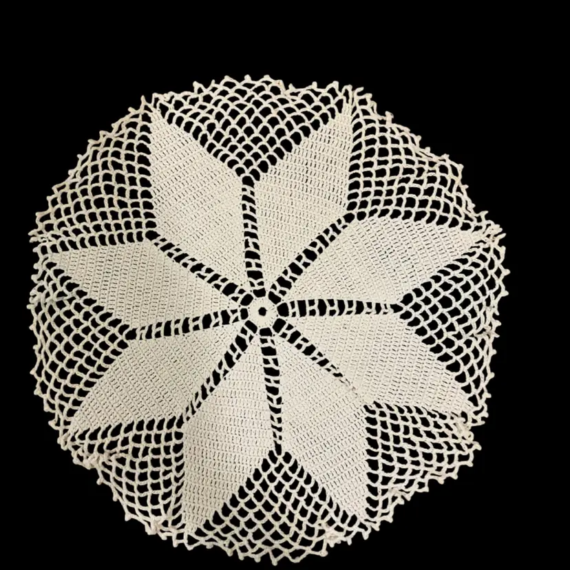 Ivory Large Doily - 13.5” Dia