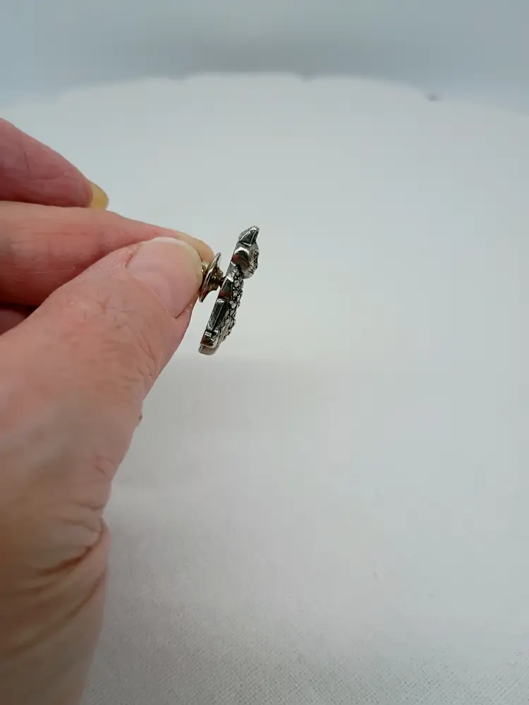 Vintage AVON Marcasite Cat Lapel Pin/ Tie Tack