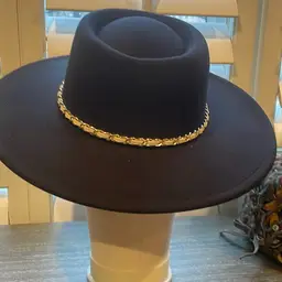 Black Wide Brim Hat