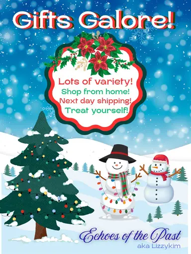 Need gifts? Large variety of choices to help you out! Some unlisted surprises too!