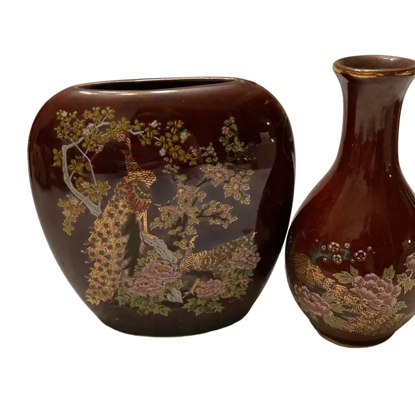 Vintage Japanese Sato Gordon Vases