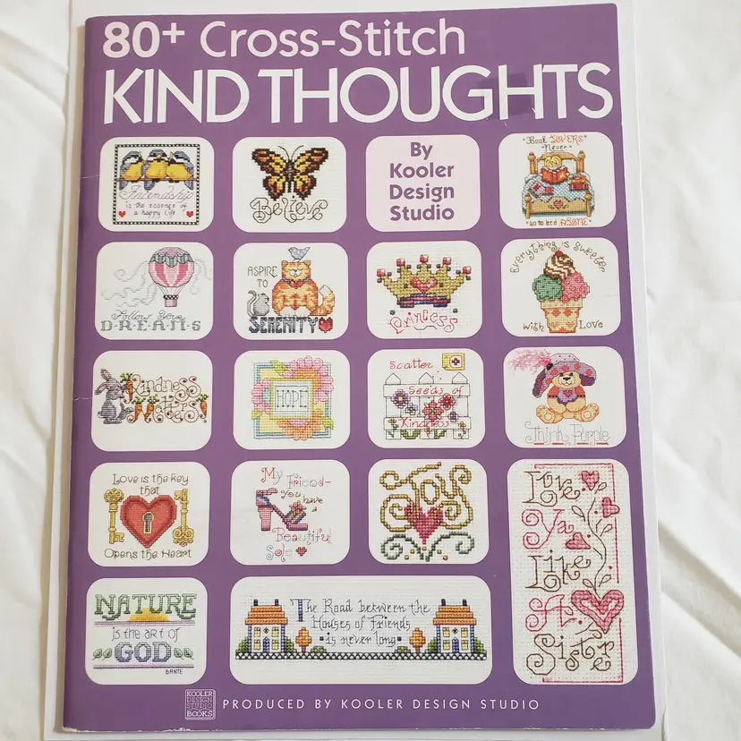 Used 80+ Cross-stitch Kind Thoughts kooler Design Studio pattern book