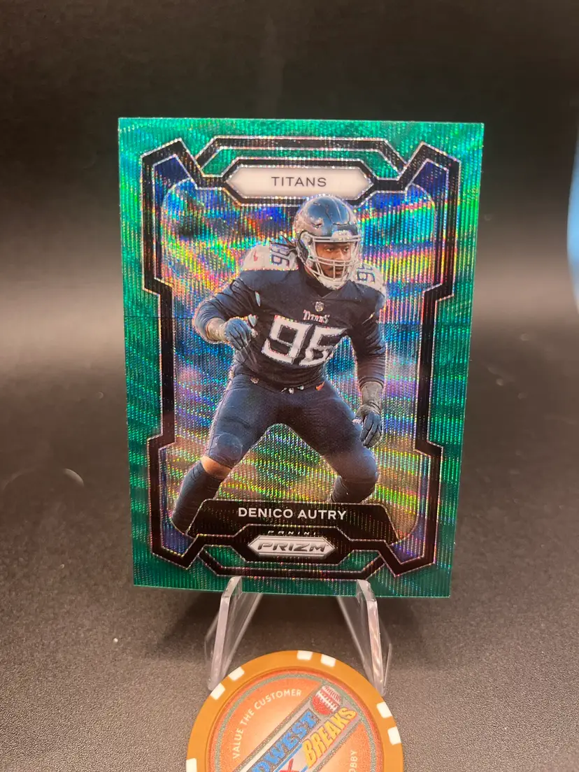 Denico Autry Green Wave RC 2023 prizm Tennessee Titans.