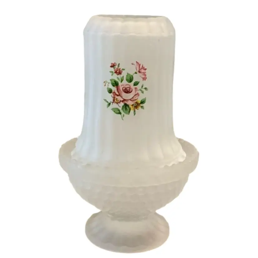 Fairy Lamp Marriage- Westmoreland Top And Duncan Thousand Eyes Bottom 6 1/2” X 4”