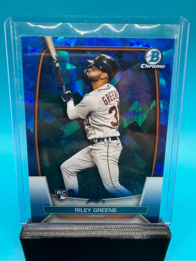 Riley Greene Bowman Sapphire RC Detroit Tigers