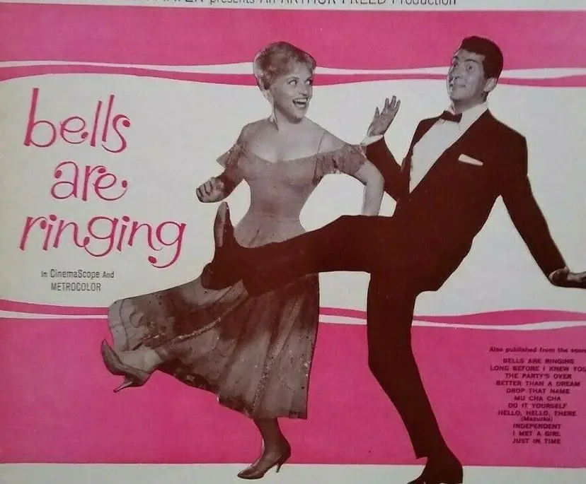 #01 Sheet Music The Party's Over Bells Are Ringing Dean Martin Judy Holliday 1956