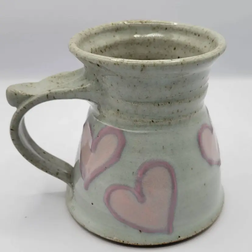 #01 1987 Studio Stoneware Pottery Mug signed