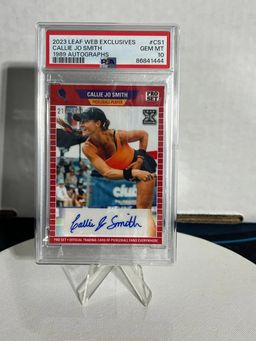 2023 Leaf Pickleball CALLIE JO SMITH Signed AUTOGRAPH Card PSA 10 AUTO # /400 PR