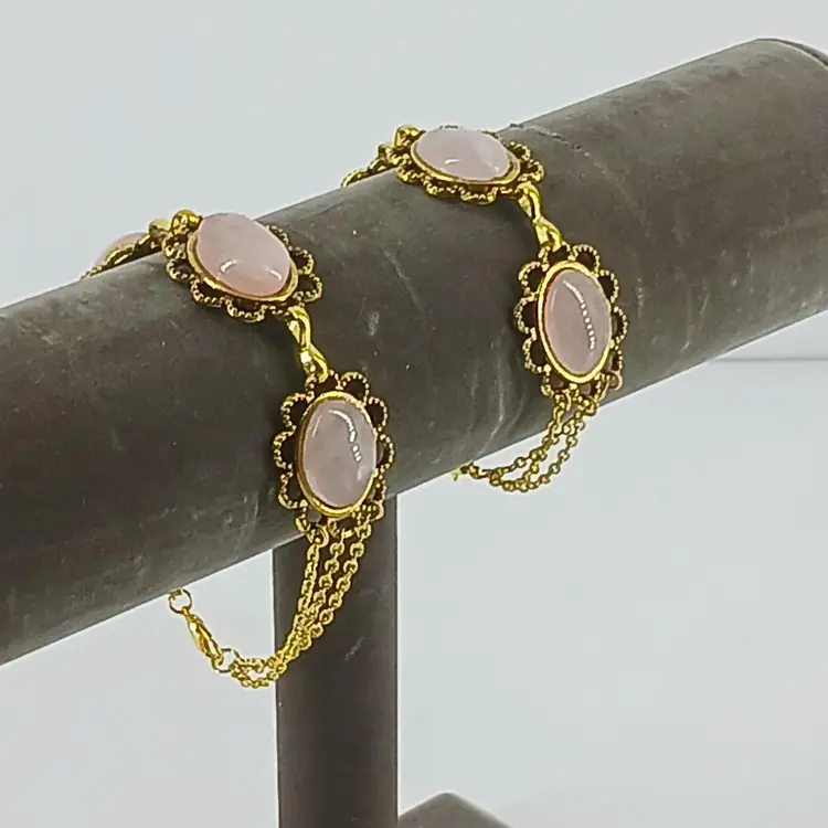 Four Rose Quartz Bracelets