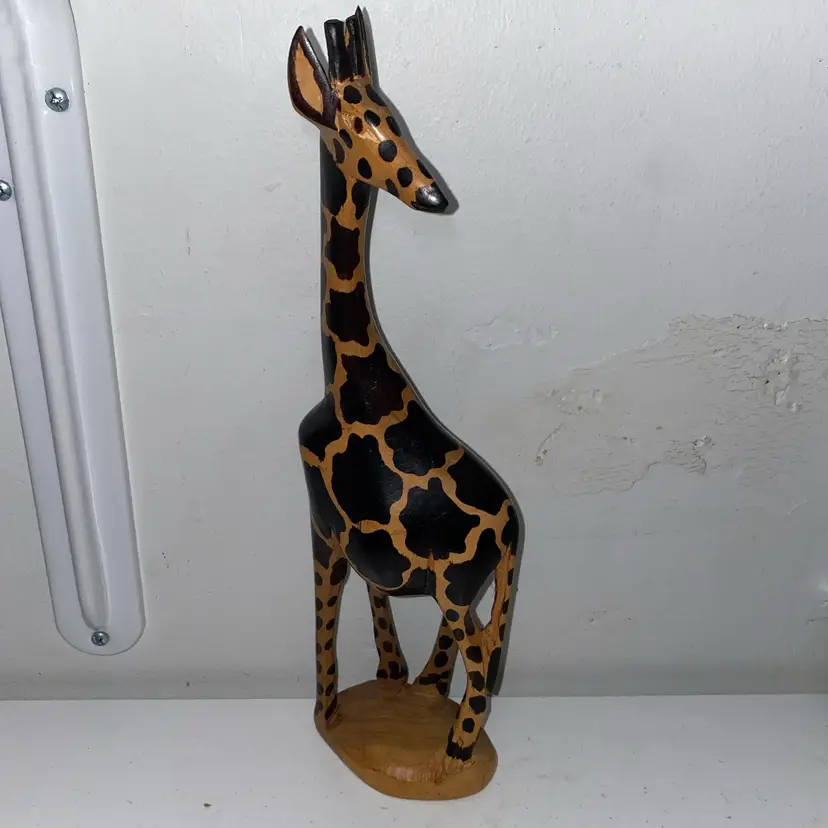 Wooden Giraffe, See Description And Pictures