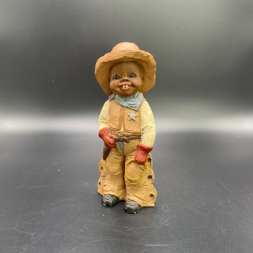 All God's Children #138 Eli Martha Holcombe Resin Figurine Cowboy Western