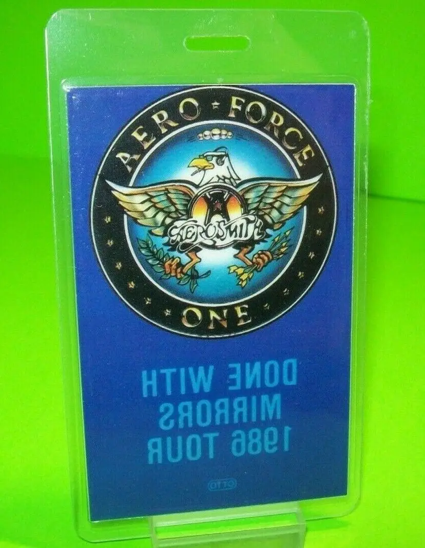 Aerosmith Done With Mirrors Back Stage Concert Pass Original VIP Hard Rock Music