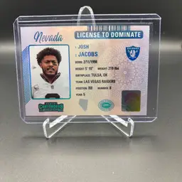 Josh Jacobs - 2023 Contenders #14 License to Dominate /(SSP)