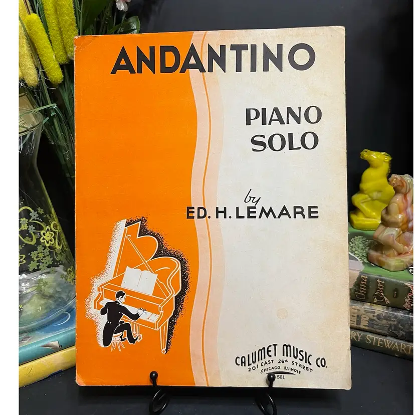 MARKDOWN! Andantino Piano Solo Ed H. Lemare Sheet Music 1935