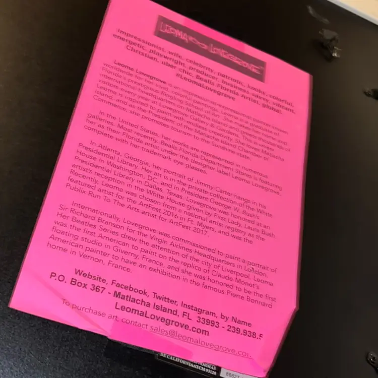 Framed Print Florida Artist Leoma Lovegrove Club Mermaid “Zoe & Zadie” (13” X 16” Framed) Print Is 8x11