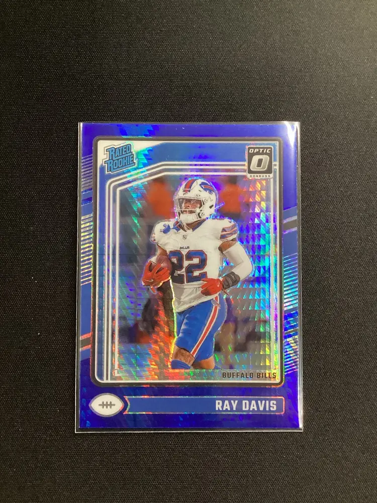 Ray Davis 2024 Optic Rated Rookie Blue Hyper Prizm #283 Bills Color Match