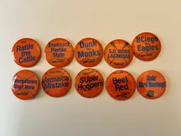 Vintage Syracuse Orange Men's 1990s NCAA Basketball Collector's Pins - Set of 10. (#7)