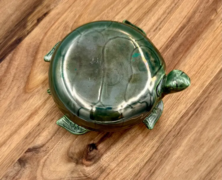 Luster Glaze Turtle Trinket Box