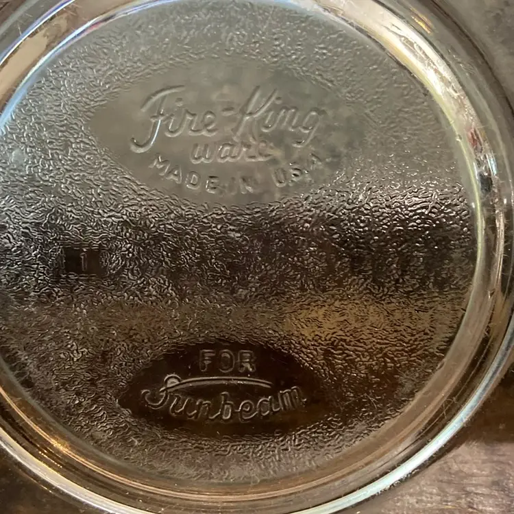 Fire King Ware Bowl For Sunbeam