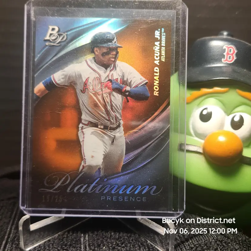 2019 Bowman Platinum Orange Platinum Presence - Ronald Acuna Jr Atlanta Braves 19/25