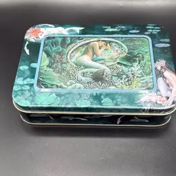 Tin Box Of 20 Assorted Blank Mermaid Cards