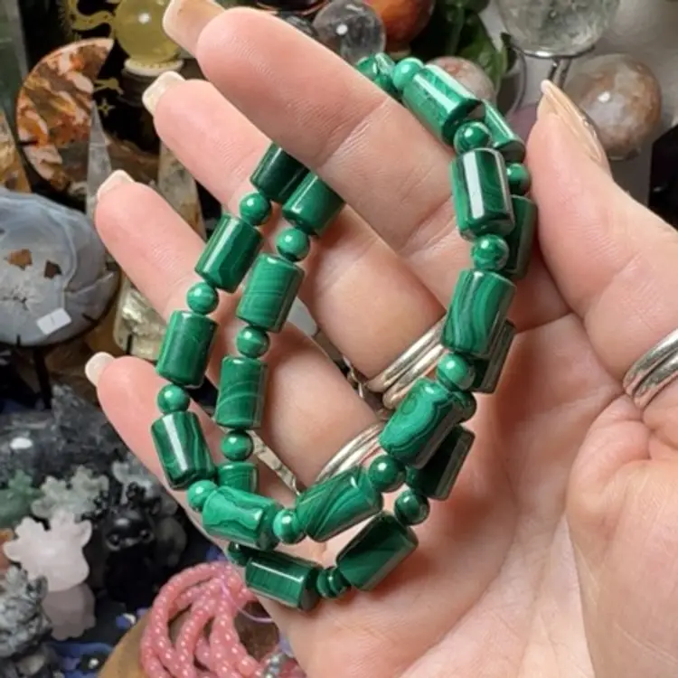Malachite Cylinder Bracelet Sale