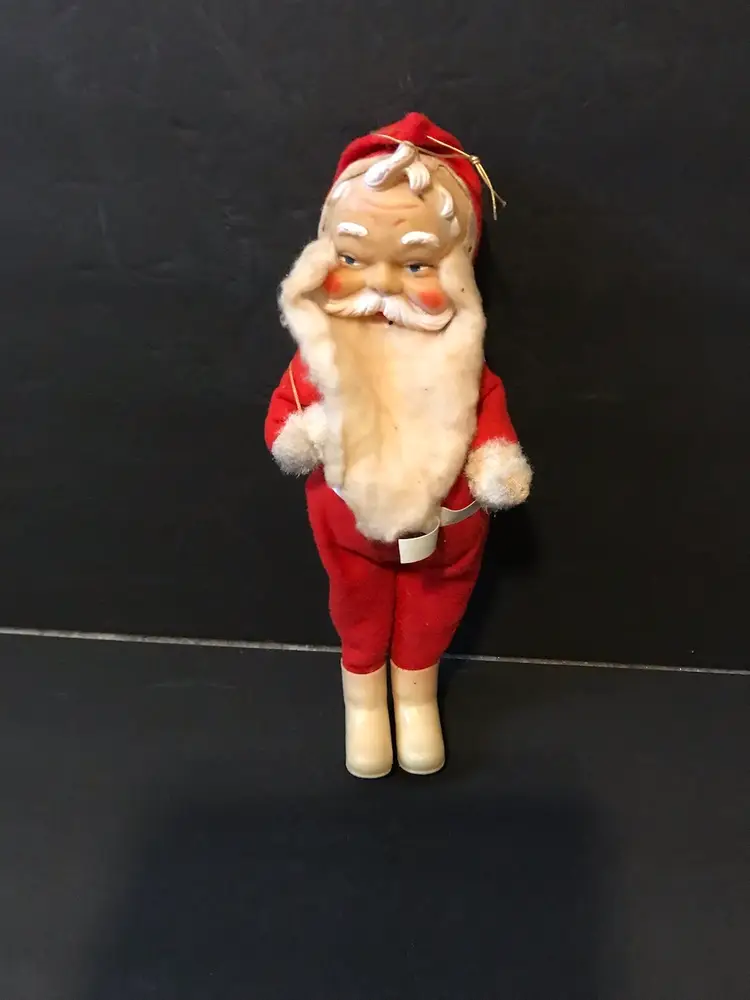 Vintage Santa Claus Doll Made in Japan Earl Bernard RUBBER FACE 1950-60's