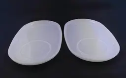 Fire-King White Milk Glass Snack Plates