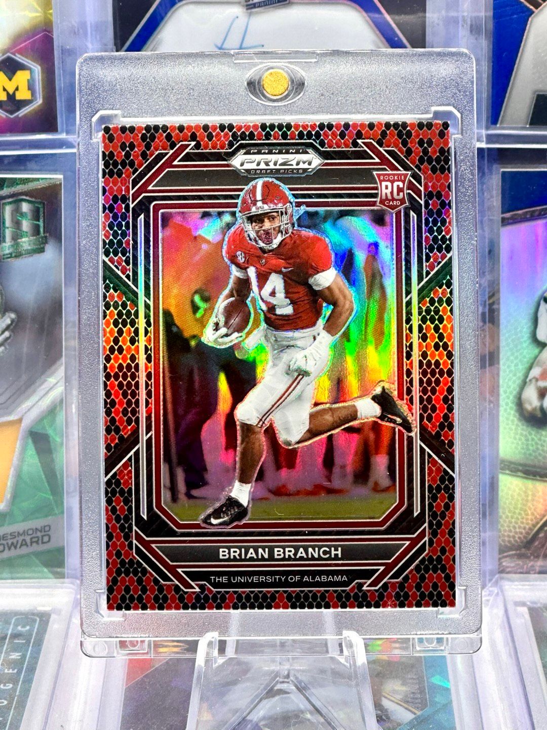 CHASING CARDBOARD · Brian Branch 2023 Prizm Rookie RC CASE HIT SSP