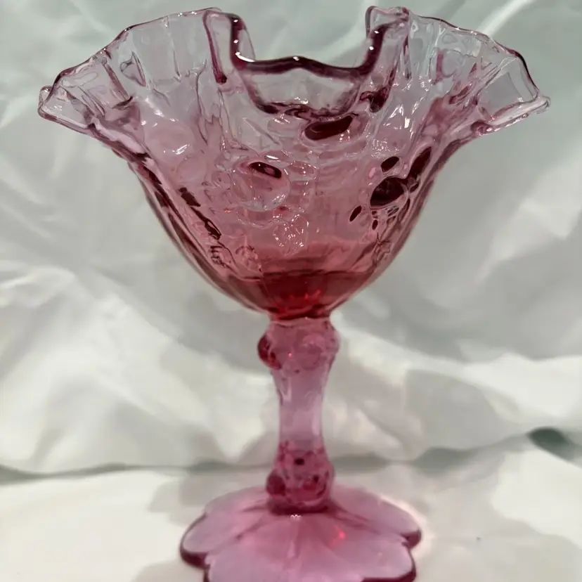 Fenton Dusty Rose Compote