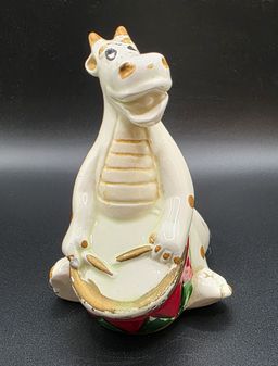 Vintage Ceramic Dragon Figurine – Musical Charm