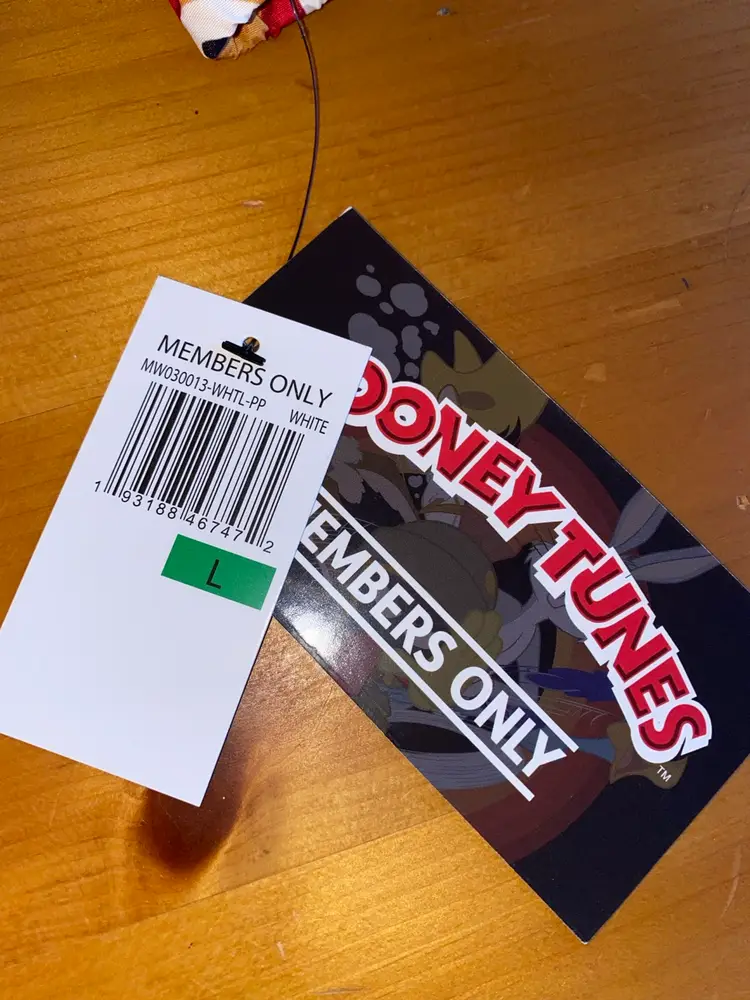 Looney Tunes Members Only Jacket size L NWT