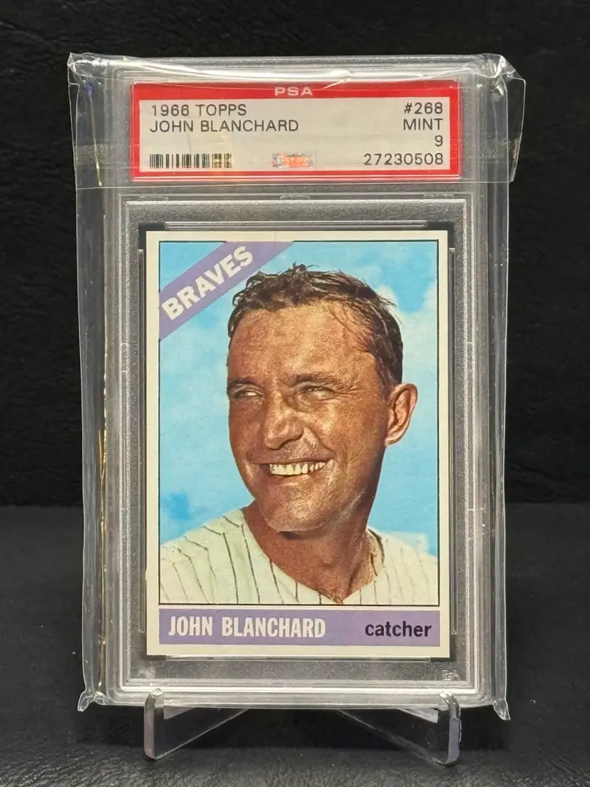 JOHN BLANCHARD 1966 TOPPS #268 PSA 9 ATLANTA BRAVES