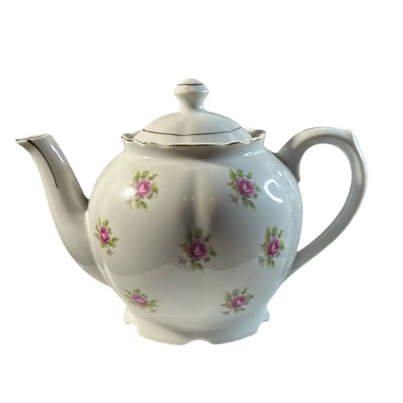 046. Ceramic 6” Teapot Made In Japan