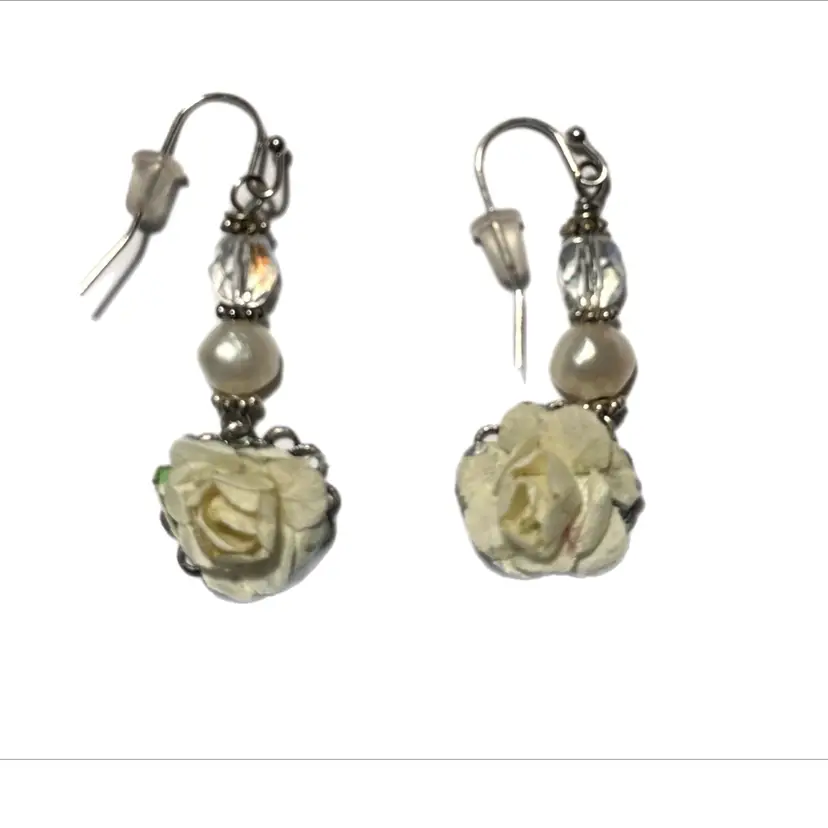 Handmade Flowered Earrings