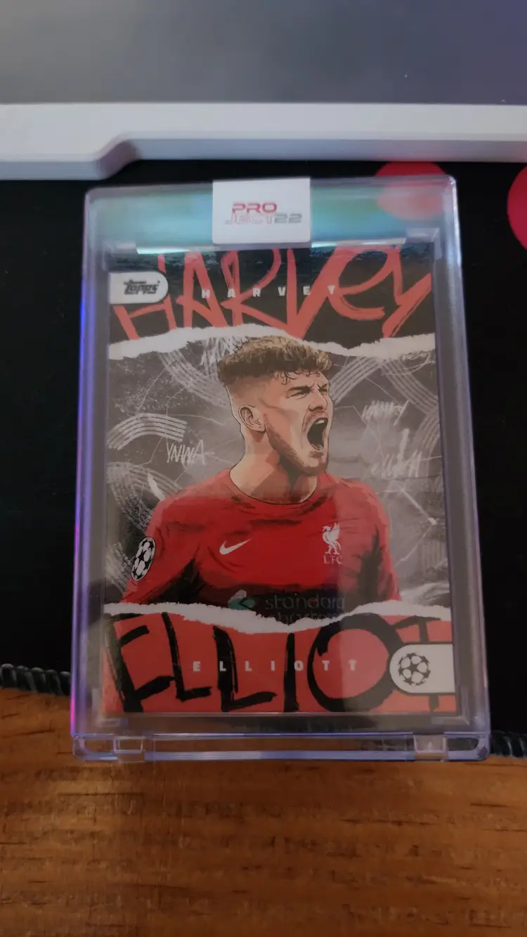 2023 Topps Project 22 UK UEFA Champion League Harvey Elliott by Dan Leydon