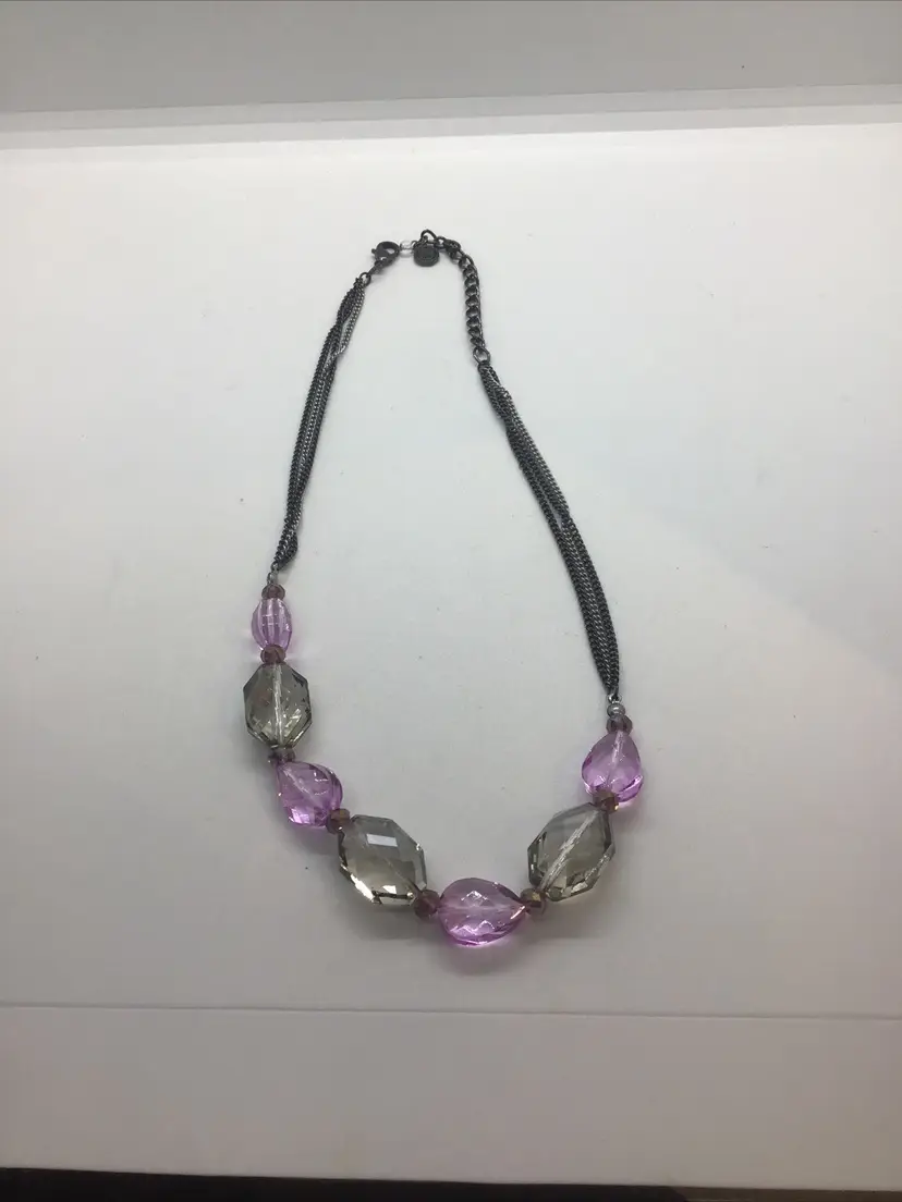 Women’s Simply Very Wang Purple, Smokey Quartz Colored Beaded Necklace