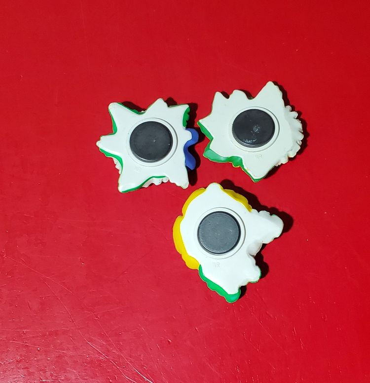 Set Lot Of 3 Tropical Flower Magnets - Hibiscus, Sunflower, Daisy… ~ FREE SHIPPING