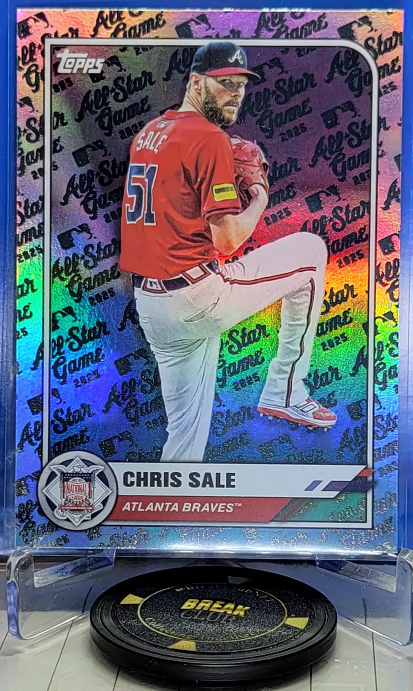 Chris Sale 2025 Topps All-Star Game Rainbow Foil #84 Atlanta Braves